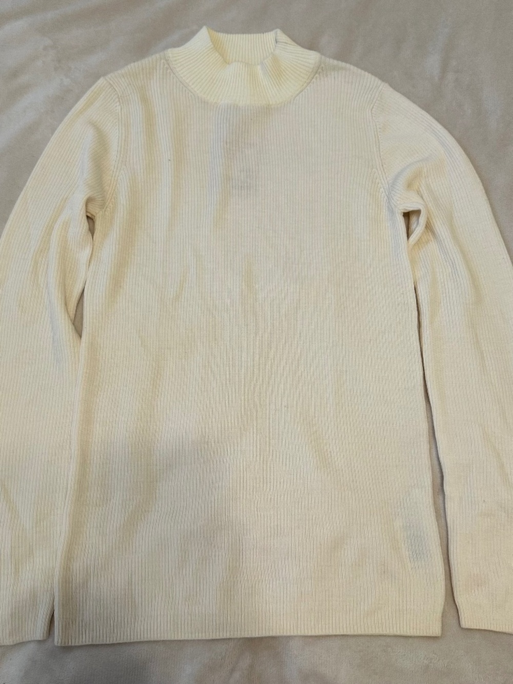 NWT Muji Cream Mock Neck Sweater